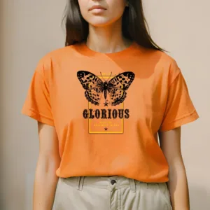 Camiseta Feminina  Borboleta Glorious Estampada