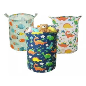 Cesta de Roupa  Tecido Balde Dobrável .
