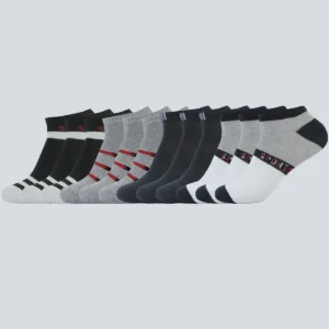 Kit 12 Pares Meia masculina Cano Curto