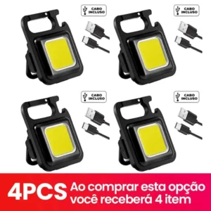Lanterna LED recarregável Mini USb
