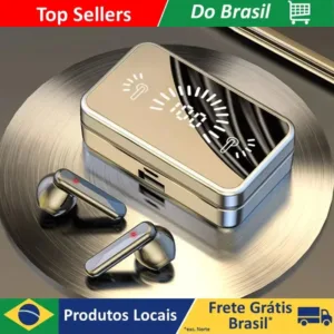 Fone de ouvido sem fio recarregável