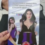 Cinta Modeladora de Cintura Dupla Compreensão Redutor de Medidas Zíper Preta photo review